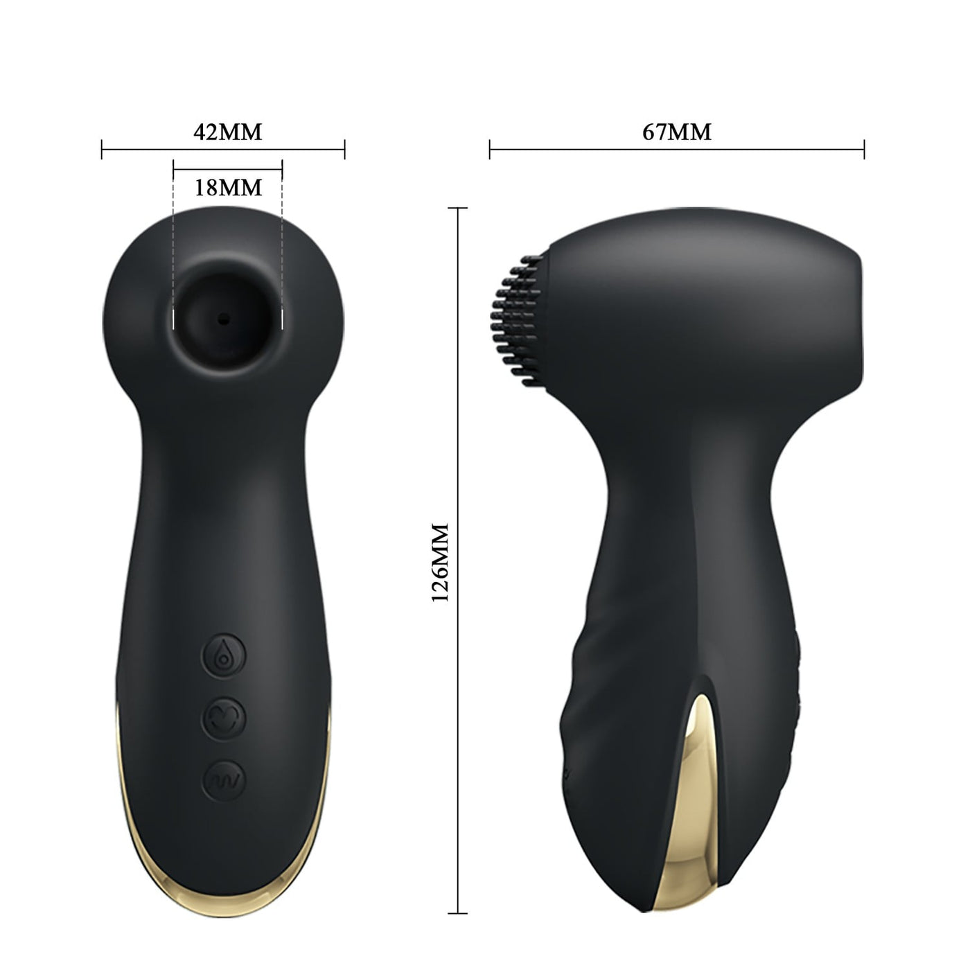 şarjlı usb altın vibratör Hammer farklı açı Moonette