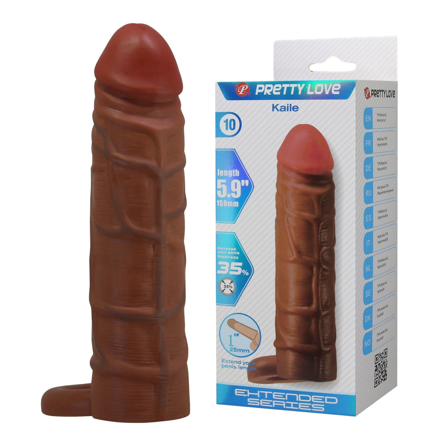 2.5 cm halkalı ten penis kılıfı Kaile Moonette