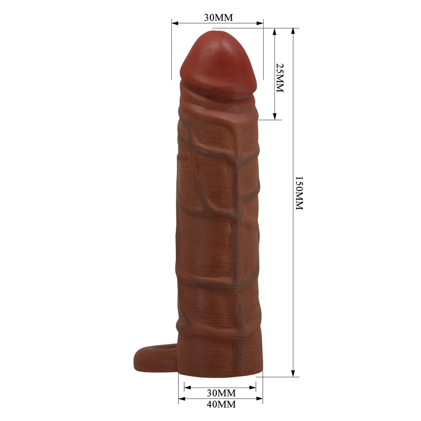 2.5 cm halkalı ten penis kılıfı Kaile ambalaj görünümü Moonette