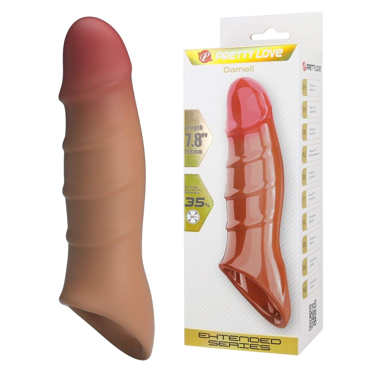3 cm ten penis kılıfı Darnell Moonette