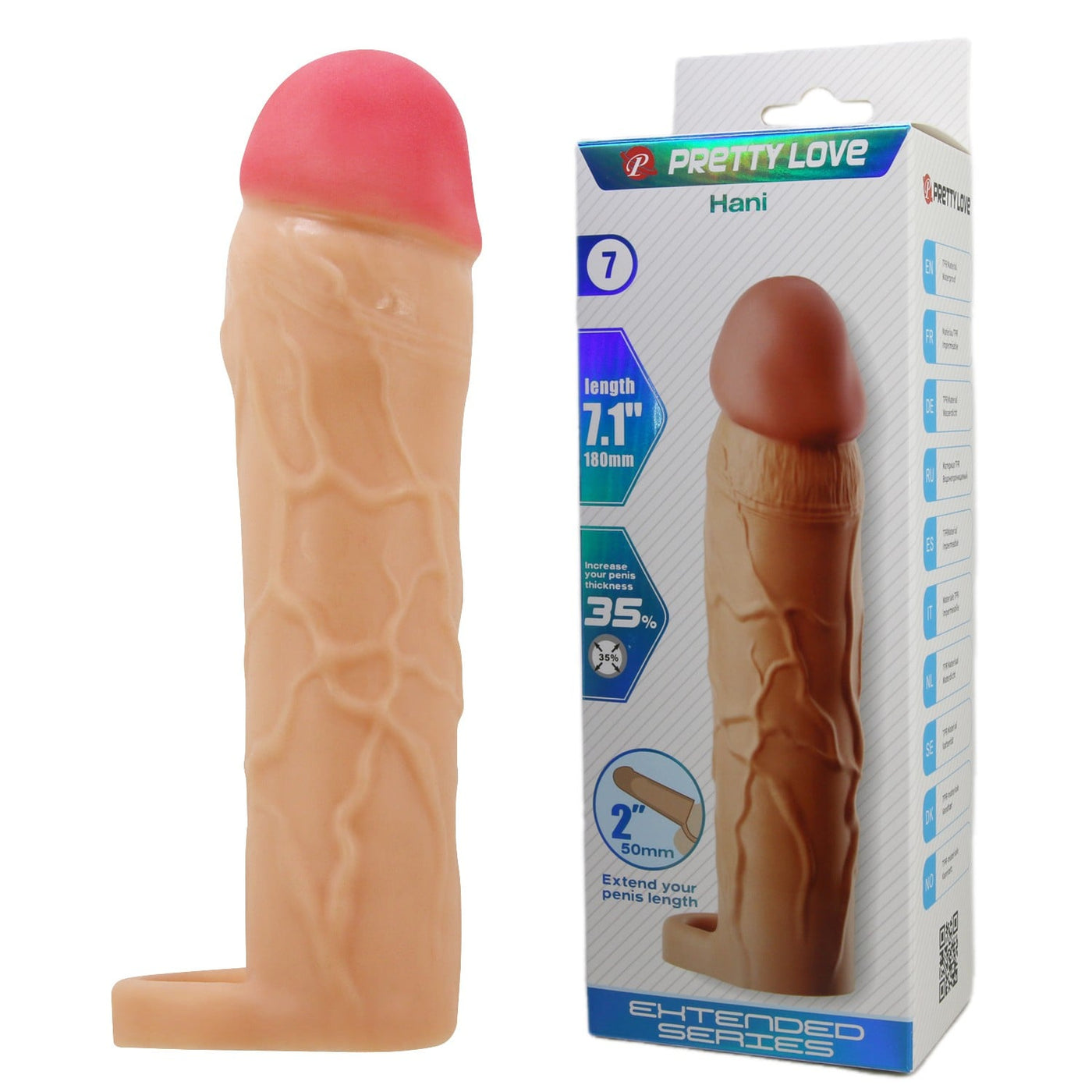 5 cm halkalı ten penis kılıfı Hani Moonette
