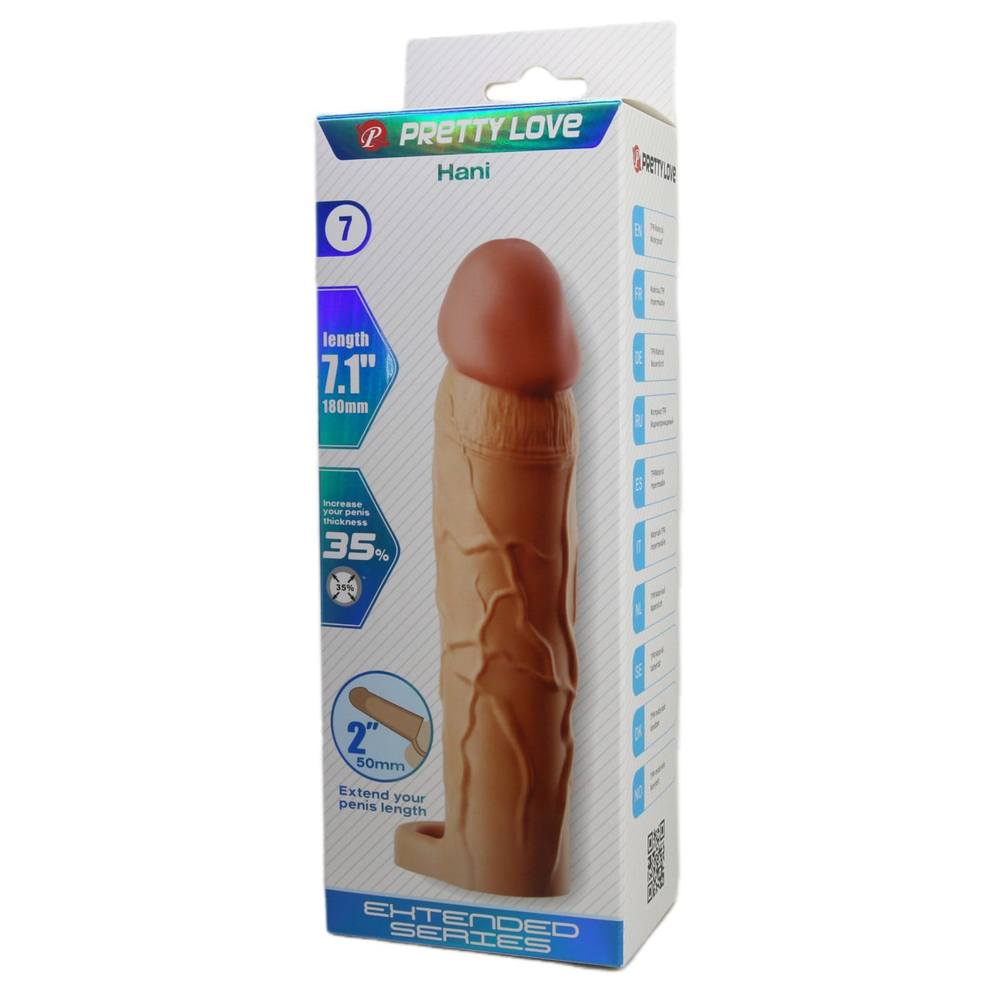 5 cm halkalı ten penis kılıfı Hani ambalaj görünümü Moonette