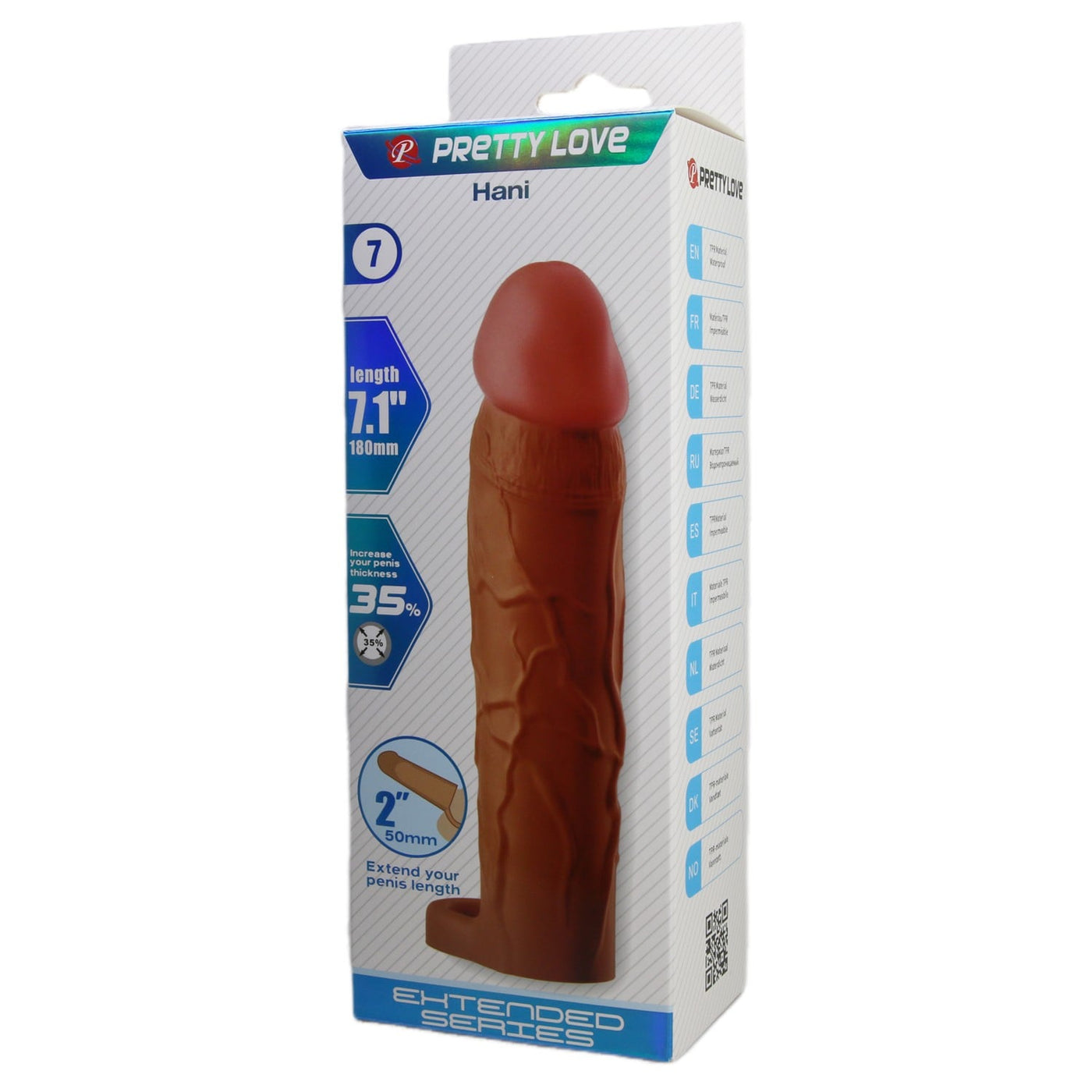 5 cm halkalı ten penis kılıfı Hani ambalaj görünümü extended Moonette
