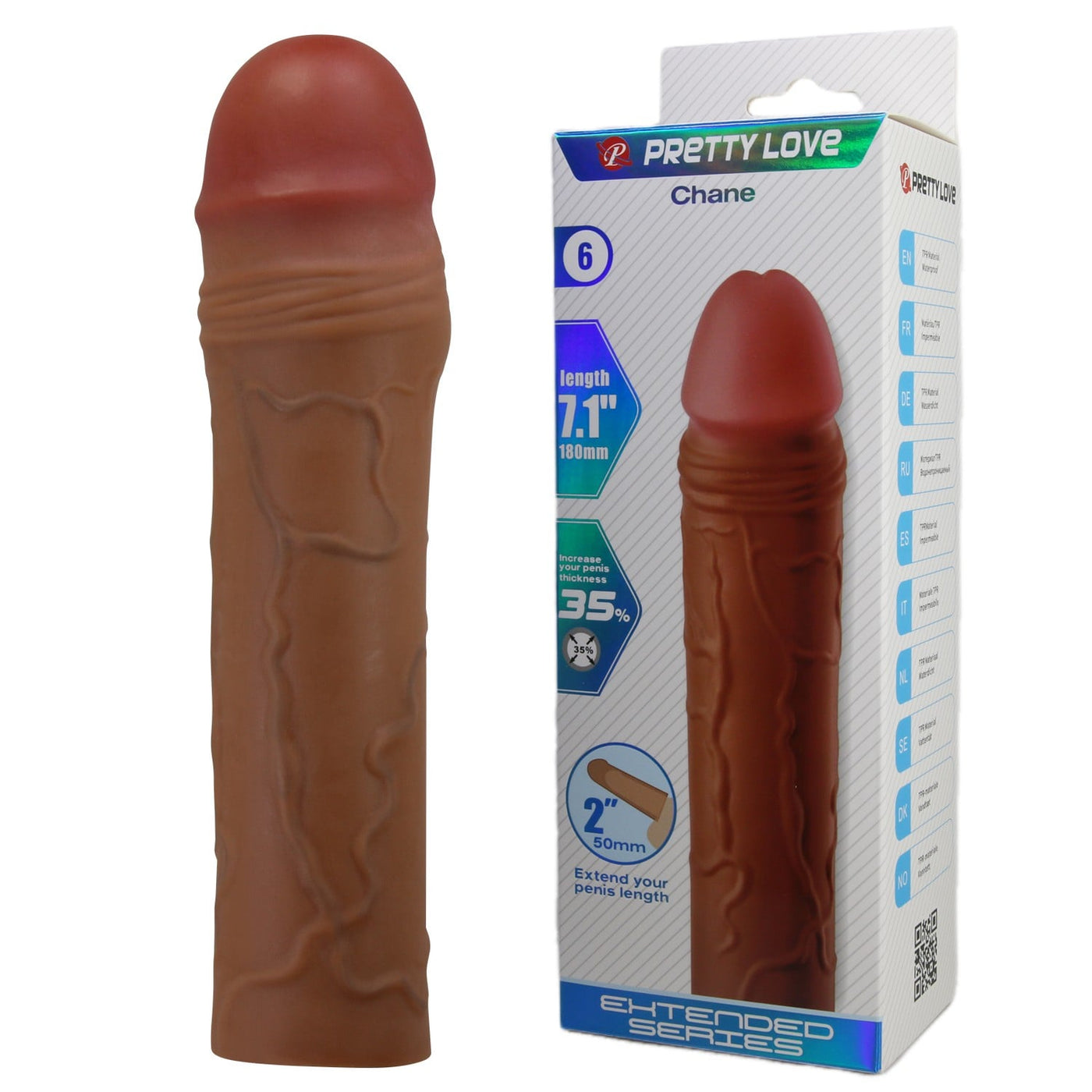 5 cm ten penis kılıfı Chane extended Moonette