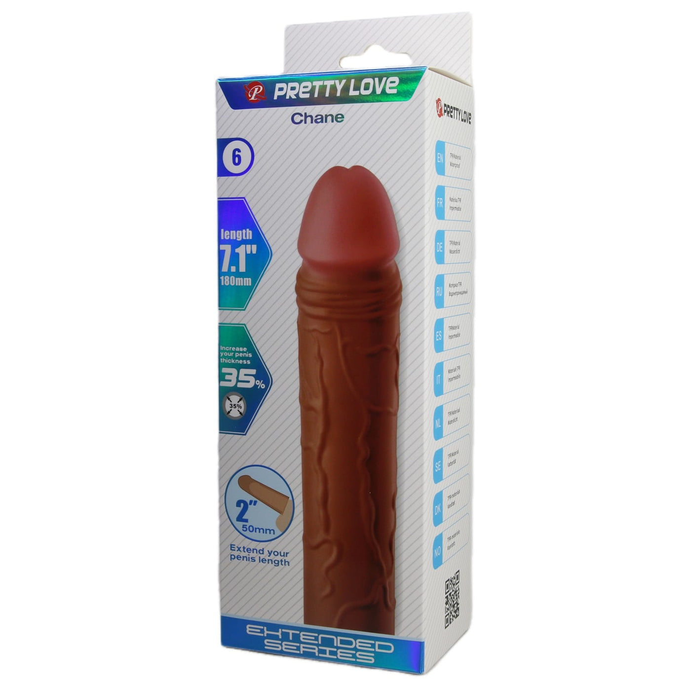 5 cm ten penis kılıfı Chane üst görünüm Moonette