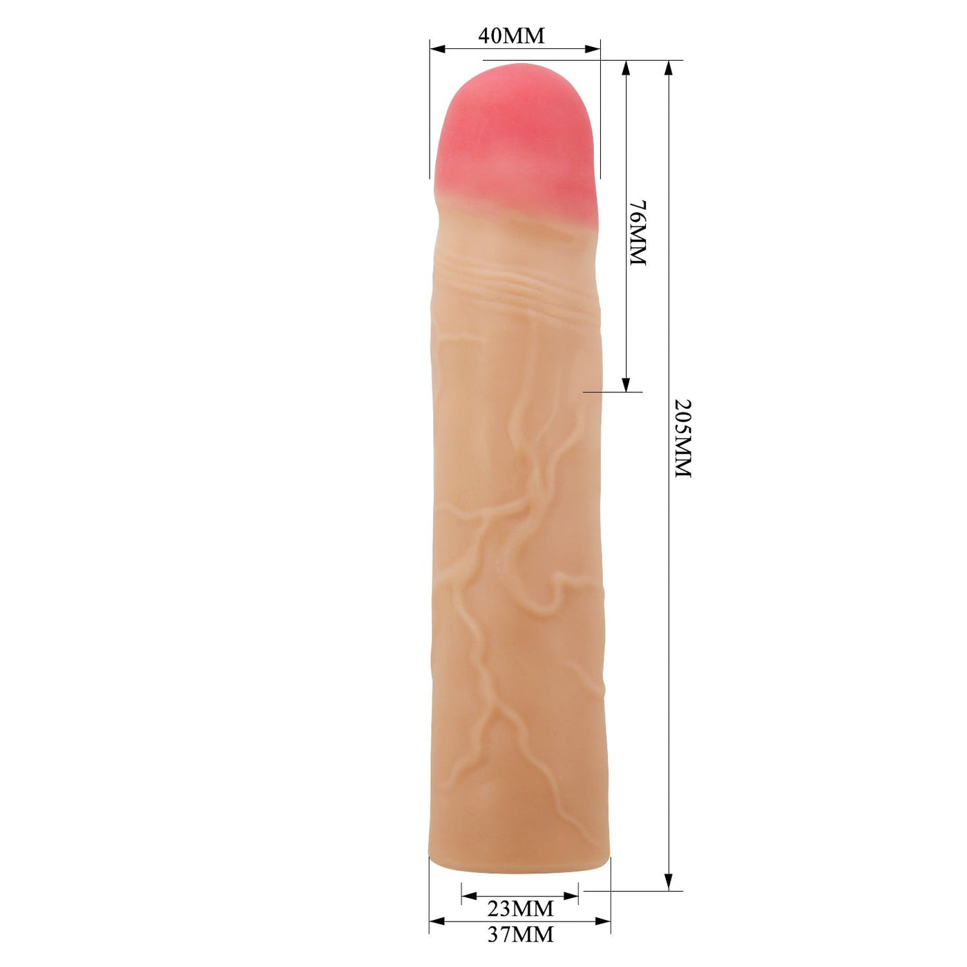 7.6 cm ten penis kılıfı Kylian farklı açı Moonette