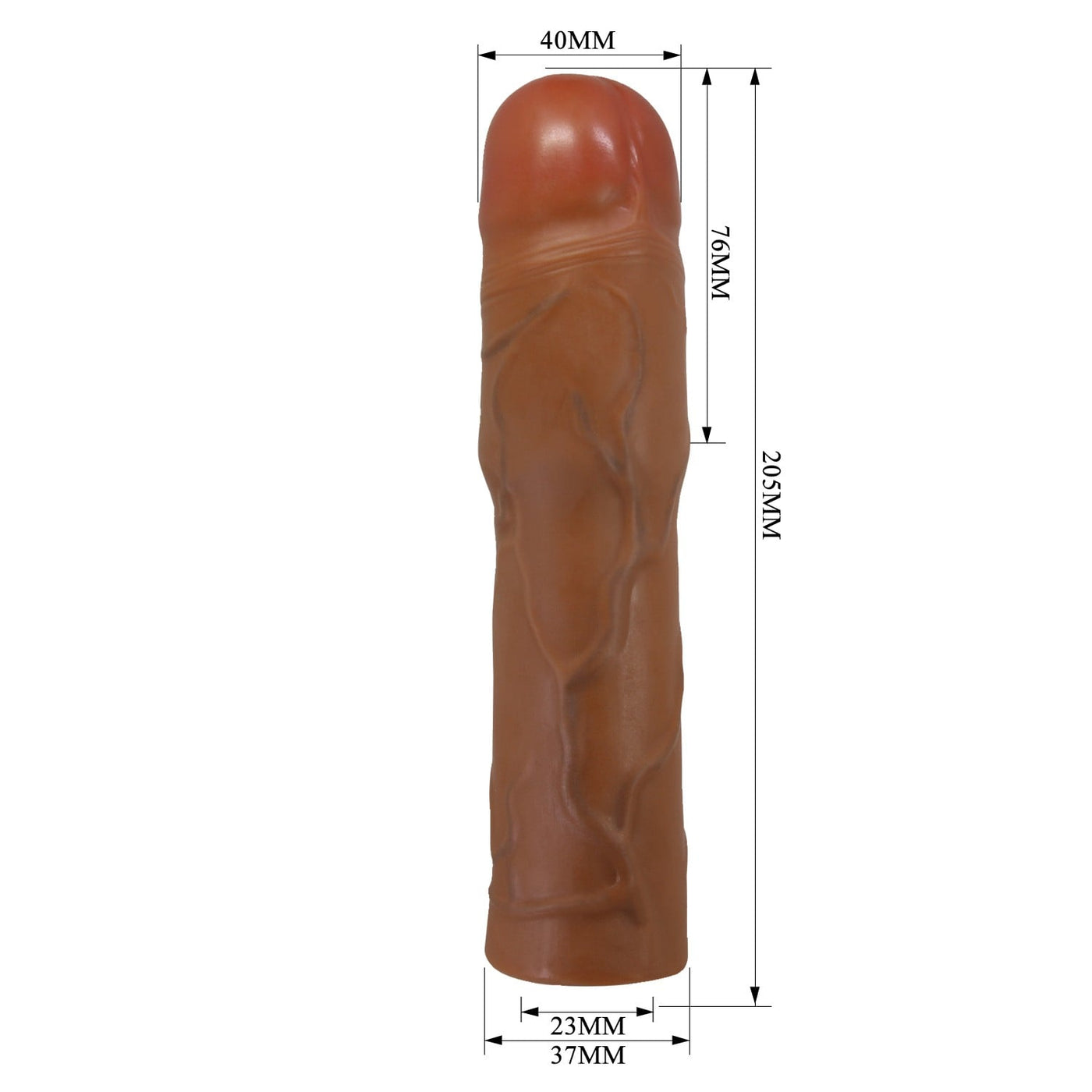 7.6 cm ten penis kılıfı Kylian farklı açı extended Moonette