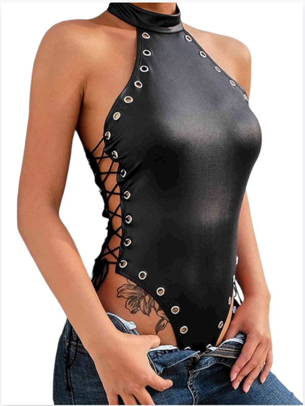 Moonette Fantezi Yanları Kuş Gözlü Yandan Bağlamalı Seksi Babydol TG275426