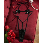 Büyük Beden Fantezi Fiyonklu Lastik Gecelik (Eldivensiz) TG2710139-B Detay Görünümü | Moonette