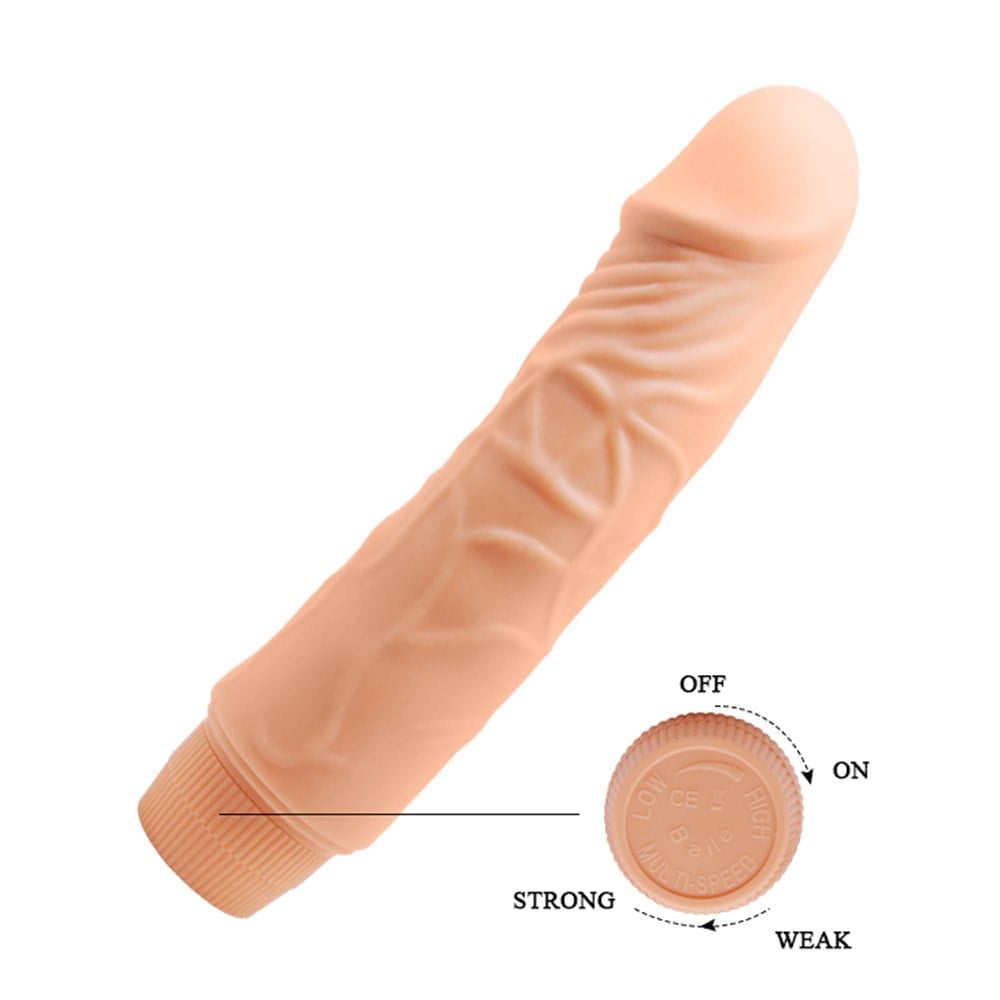 19,5 cm titreşimli dildo alt görünüm Moonette