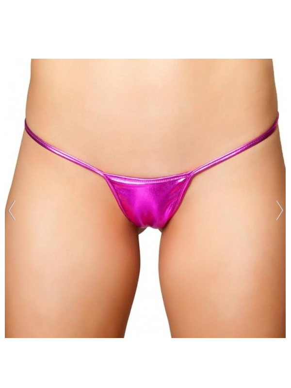 Moonette Büyük Beden Fantazi Pembe Lame Stirng - Tanga TG271287-B