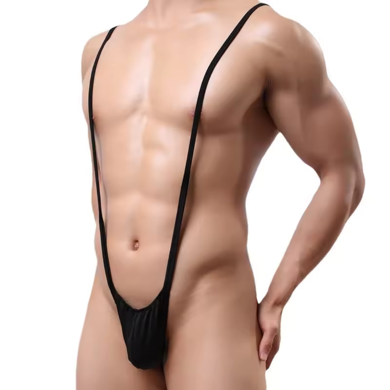 Moonette Fantezi Lastikli Siyah Erkek String – Tanga TG274616