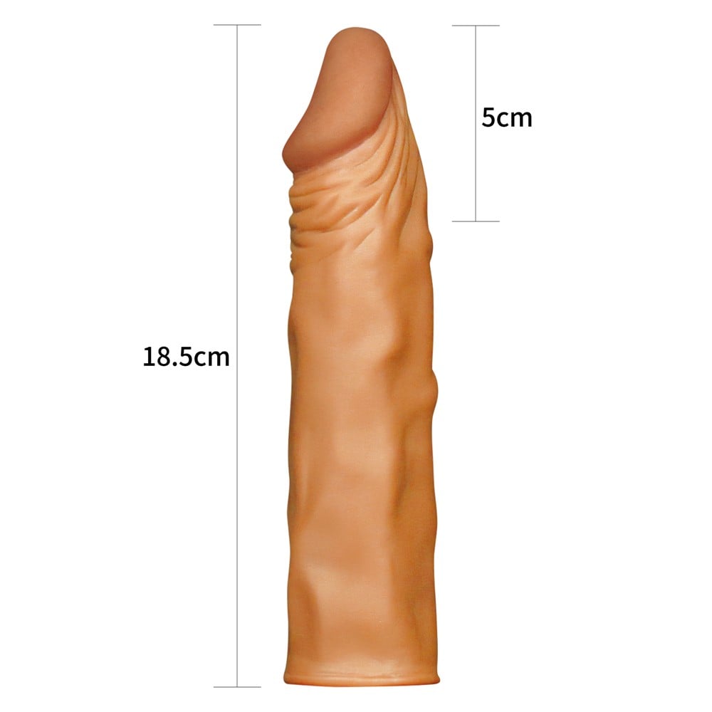 5 cm silikon ten penis kılıfı arka görünüm pleasure Moonette