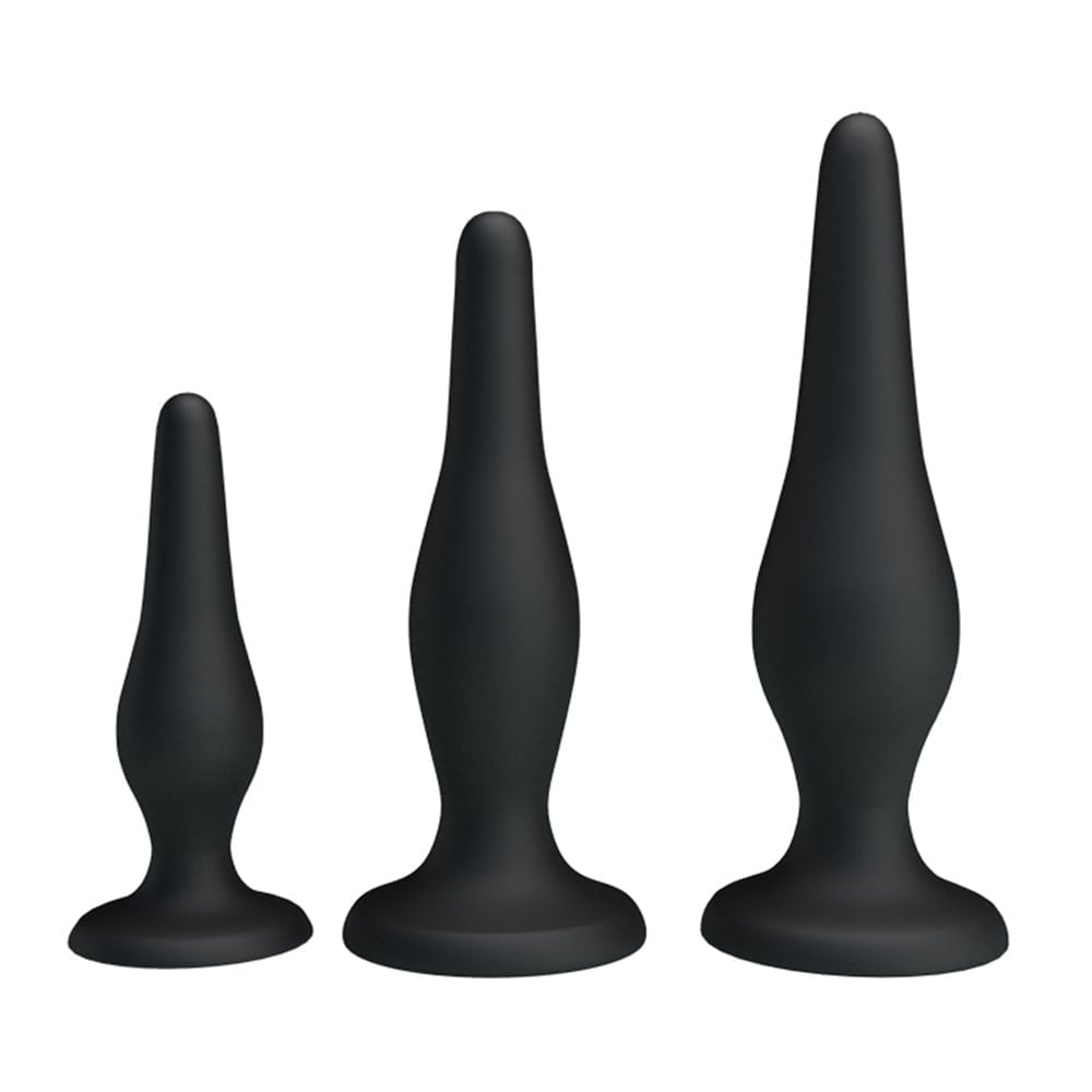 silikon anal plug Beginner yan görünüm Moonette