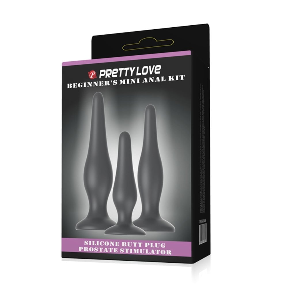 silikon anal plug Beginner alt görünüm Moonette