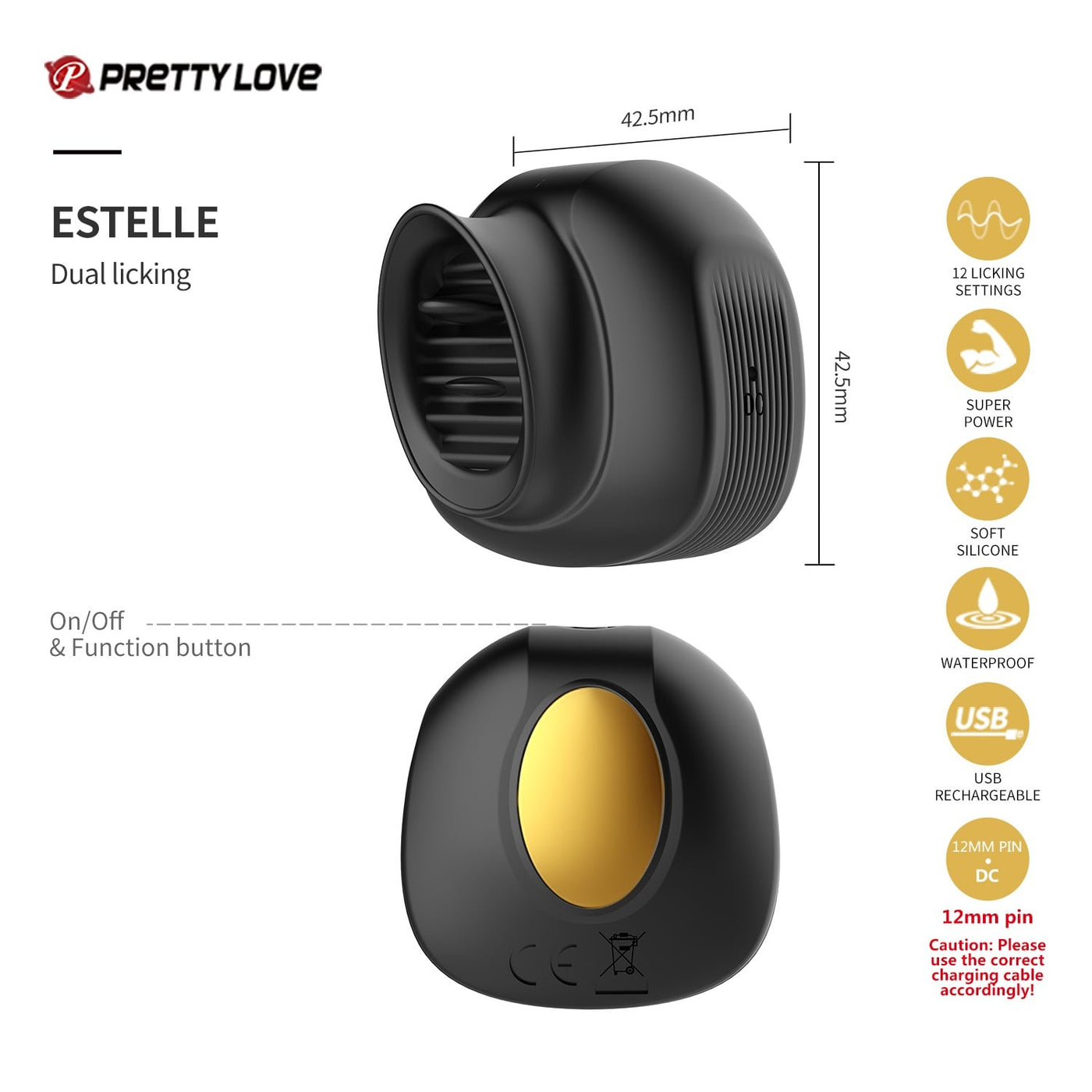 siyah 6 parça altın çiftler seti Queen ambalaj görünümü Moonette