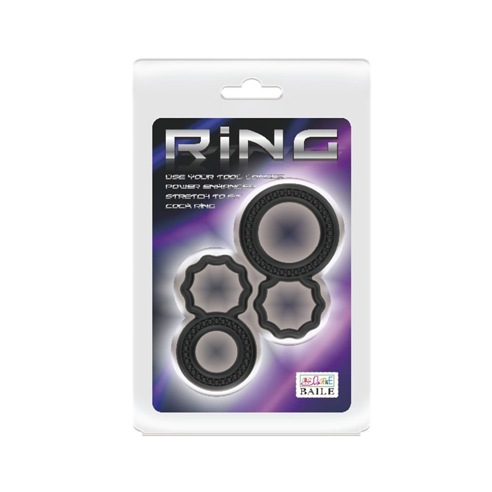 Çift Halkalı Penis ve Testis Sıkılaştırıcı Cock Ring Seti – Ring