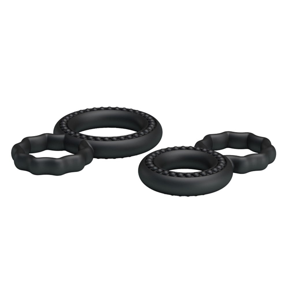 Çift Halkalı Penis ve Testis Sıkılaştırıcı Cock Ring Seti – Ring