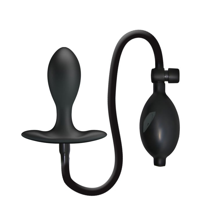 şişirilebilir inflatable silikon anal plug yan görünüm Moonette