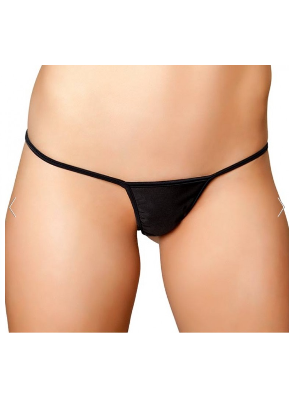 Moonette Fantezi Siyah Lame String Tanga TG271288