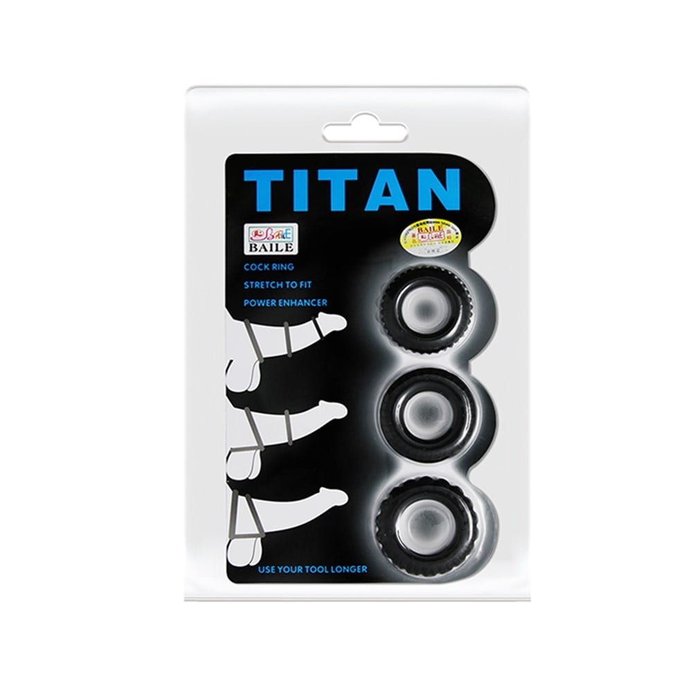 Titan Silikon Penis Halkası Seti – 3’lü