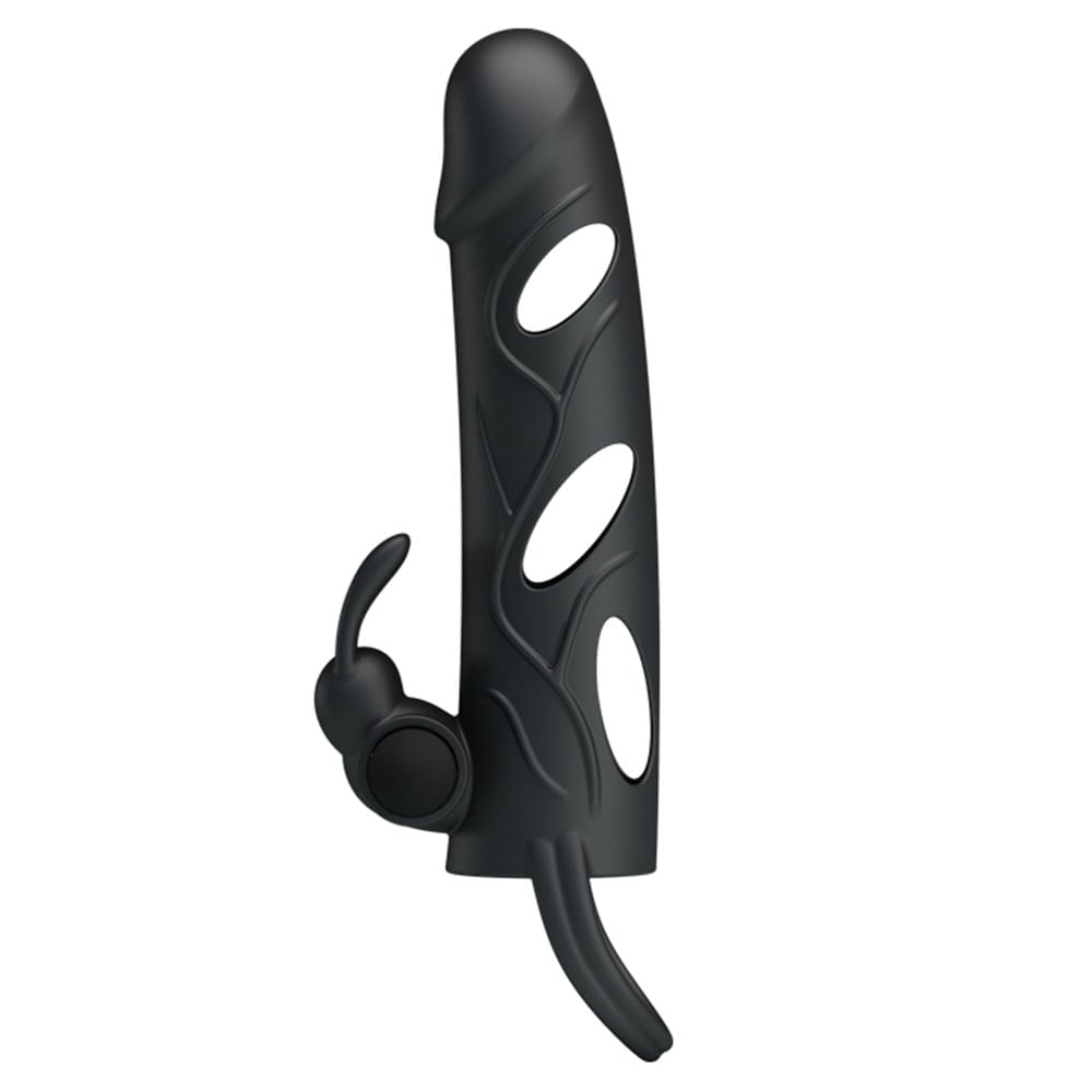 titreşimli klitoral penis kılıfı yan görünüm Moonette