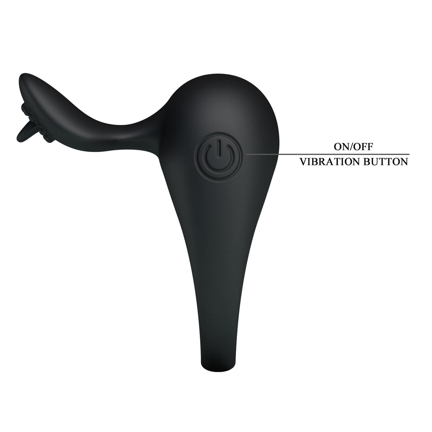 Titreşimli Klitoris Uyarıcılı Silikon Penis Halkası – Stimulating Tongue