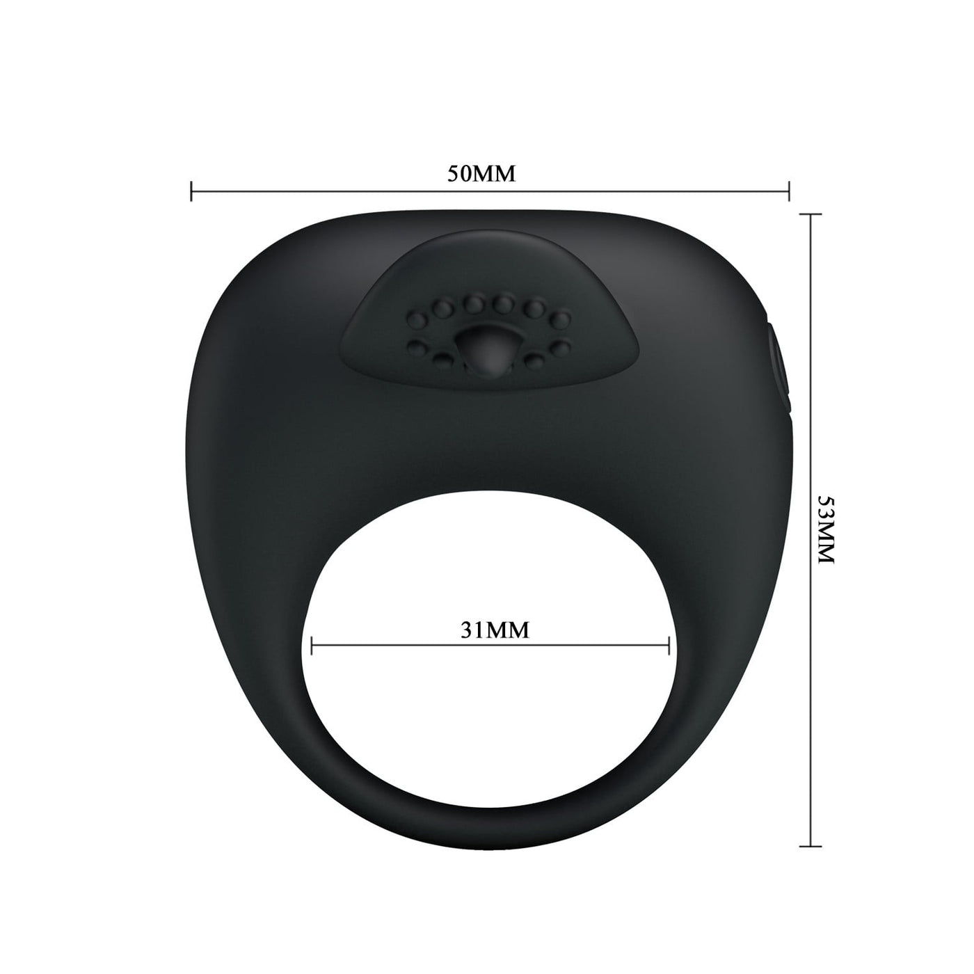 Titreşimli Klitoris Uyarıcılı Silikon Penis Halkası – Stimulating Tongue
