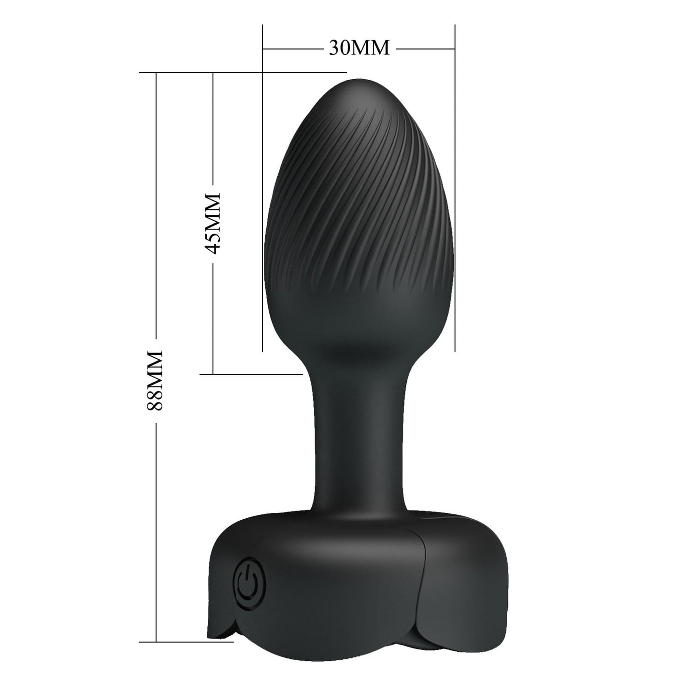 silikon 10 fonksiyonlu titreşimli anal plug ambalaj görünümü usb şarjlı Moonette
