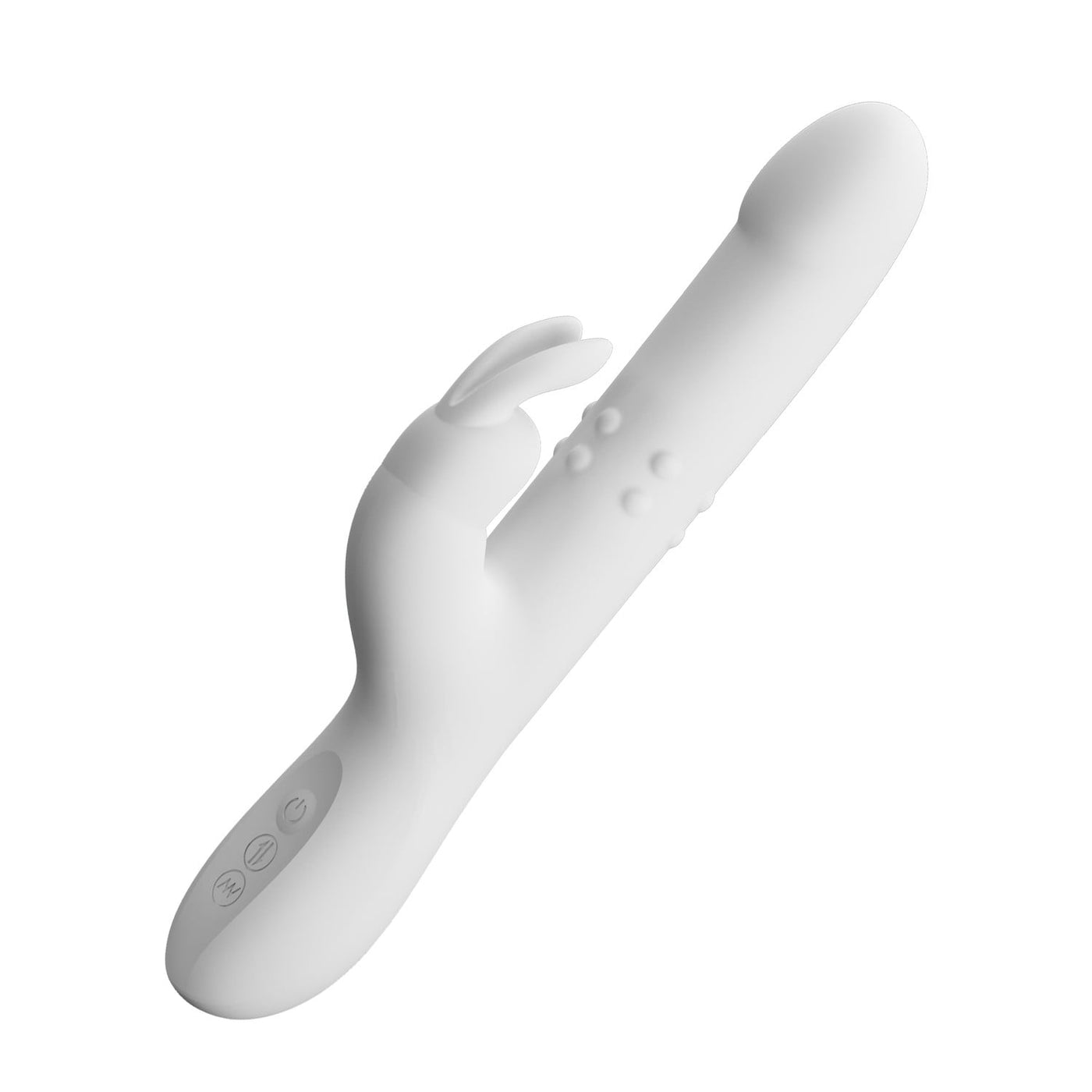şarjlı usb beyaz rabbit vibratör Reese detay çekim Moonette