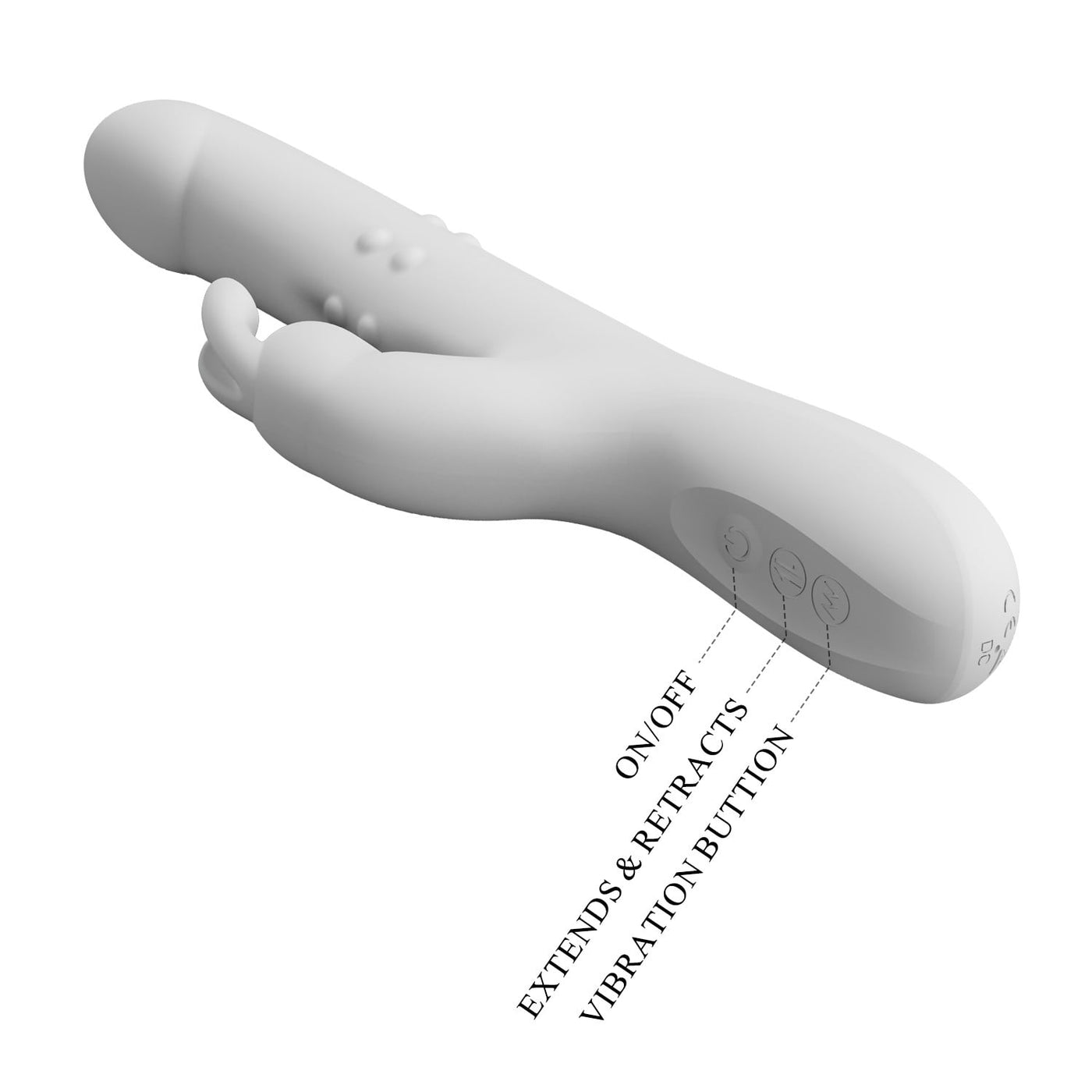 şarjlı usb beyaz rabbit vibratör Reese farklı açı Moonette