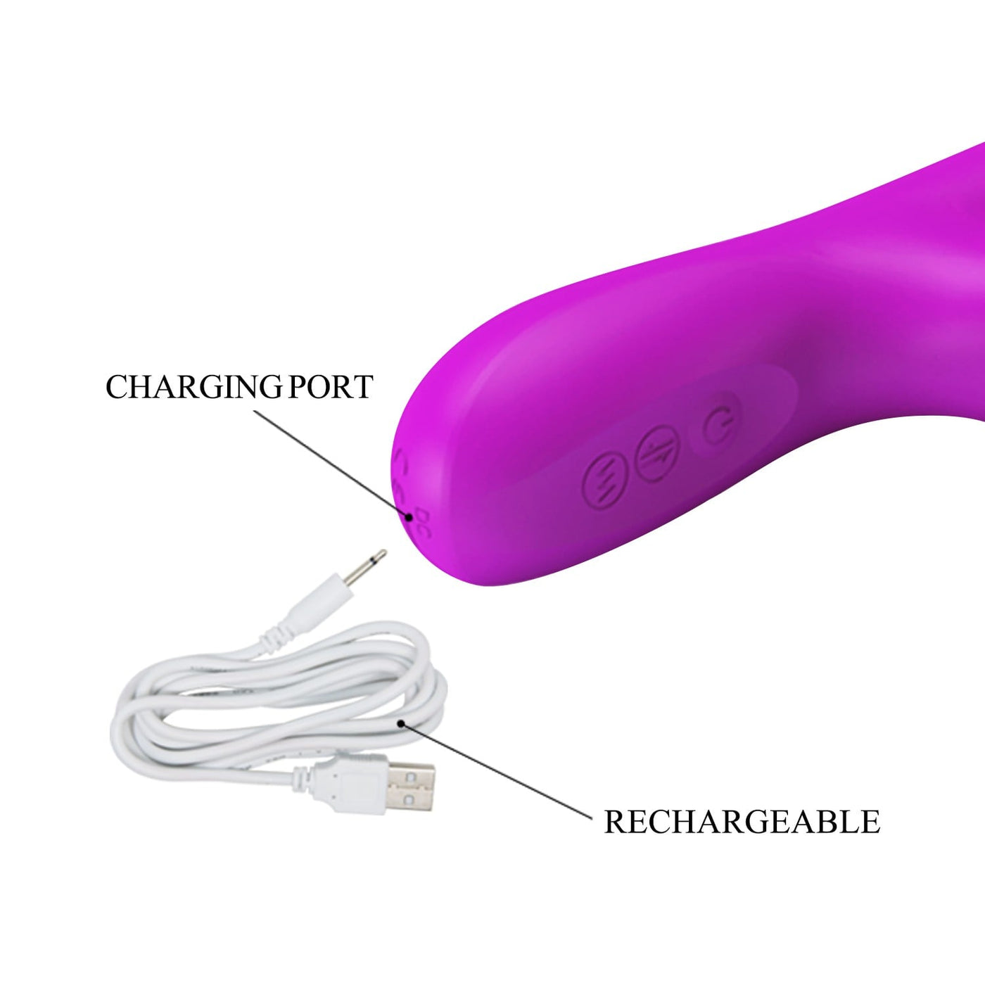 şarjlı usb mor rabbit vibratör Reese ambalaj görünümü Moonette