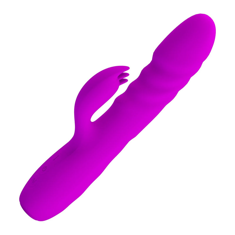 şarjlı usb rabbit vibratör Melanie yan görünüm Moonette