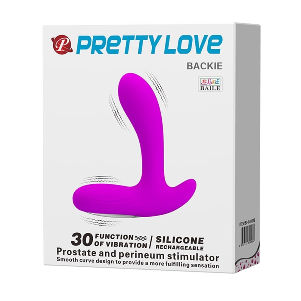 30 modlu titreşimli mor anal plug üst görünüm Moonette