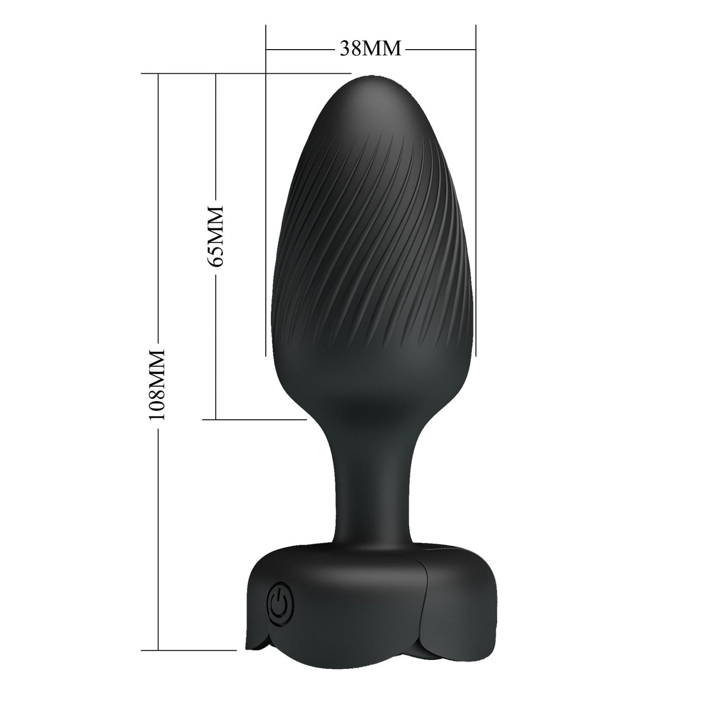 silikon 10 fonksiyonlu titreşimli anal plug ambalaj görünümü Moonette