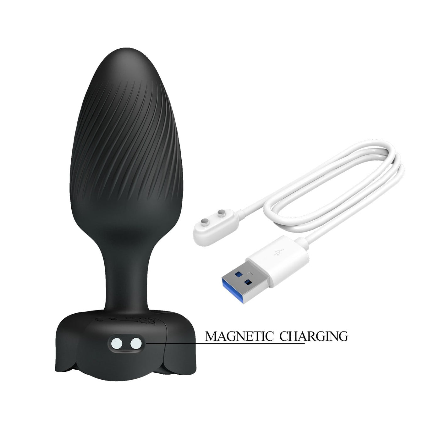 silikon 10 fonksiyonlu titreşimli anal plug Varian farklı açı Moonette