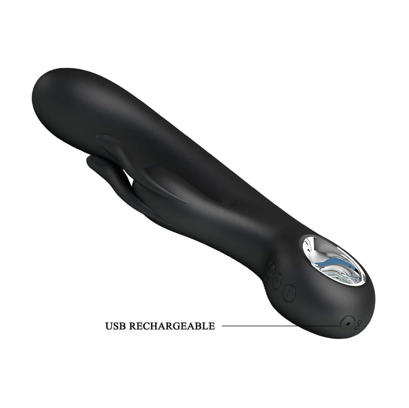 şarjlı usb rabbit vibratör Carina arka görünüm Moonette