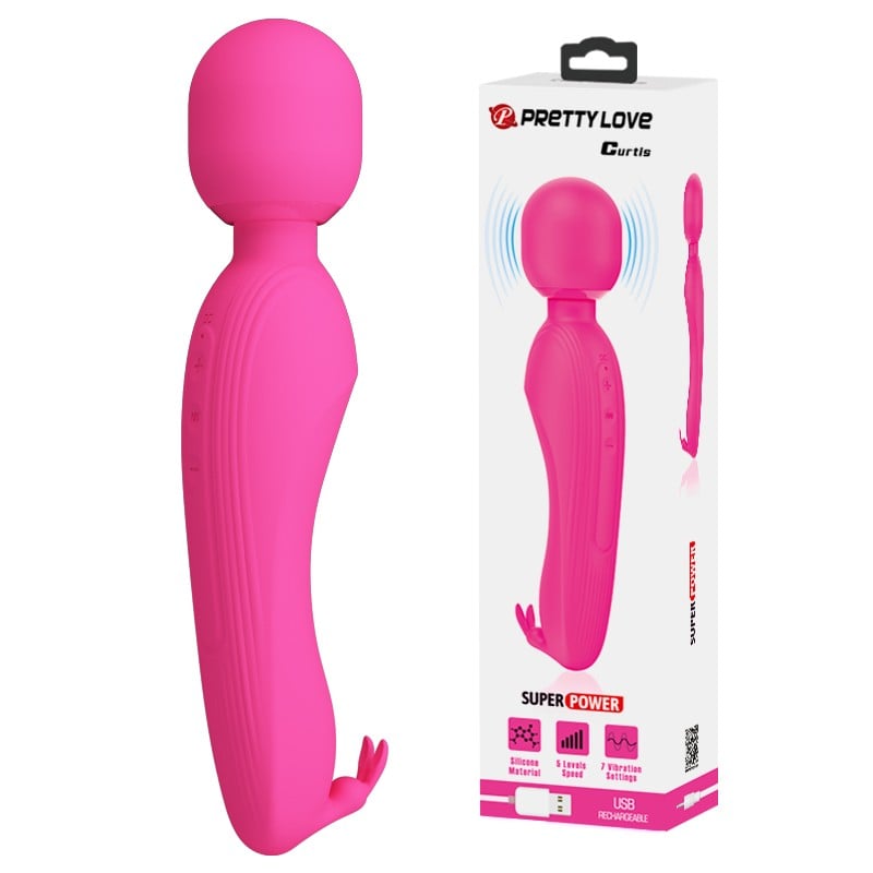 silikon şarjlı usb pembe vibratör Curtis Moonette