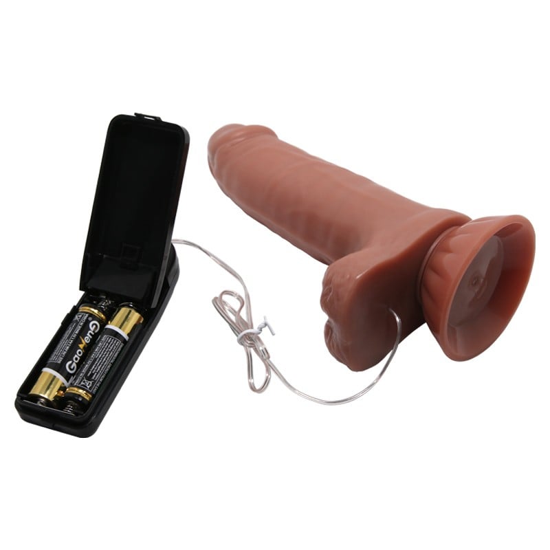 18,5 cm titreşimli dildo farklı açı Moonette